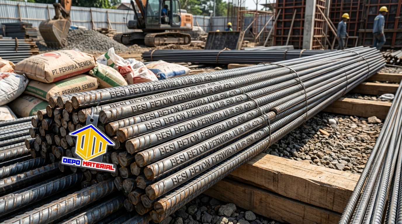 Rekomendasi Terbaik Keunggulan BESI BETON PERWIRA ULIR SNI 280 Spesifikasi BESI BETON ULIR 16 PERWIRA SNI TS 280 (19 KG) Hanya di Depo Material