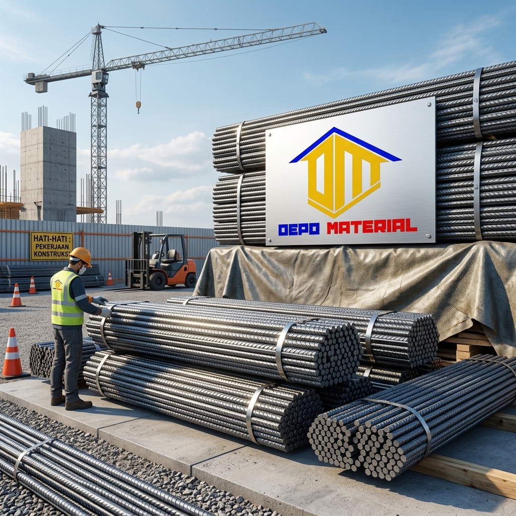 Rekomendasi Terbaik Keunggulan Besi Beton Perwira Hanya di Depo Material