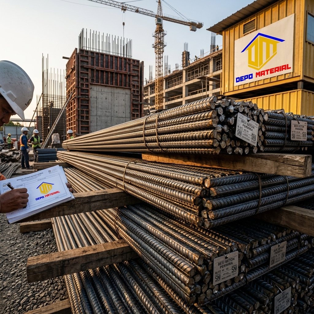 Rekomendasi Terbaik Keunggulan Besi Beton Perwira Hanya di Depo Material