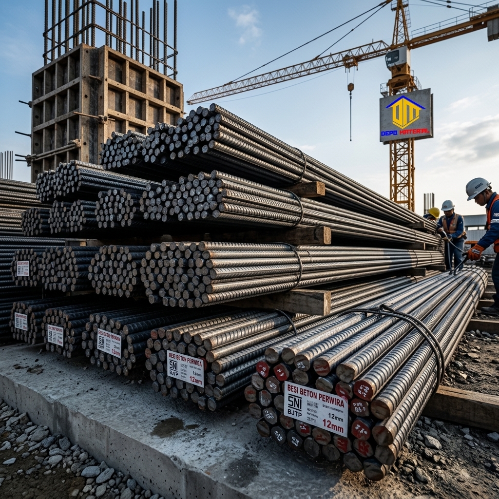 Rekomendasi Terbaik Keunggulan Besi Beton Perwira Hanya di Depo Material
