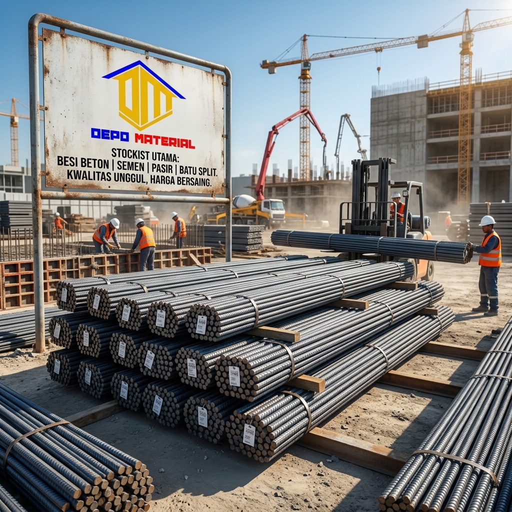 Rekomendasi Terbaik Keunggulan Besi Beton Perwira Hanya di Depo Material