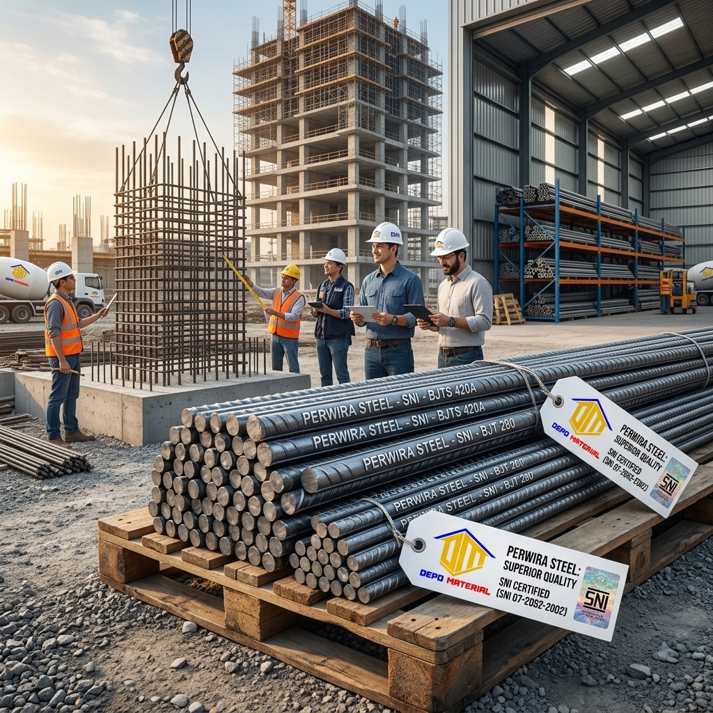 Rekomendasi Terbaik Keunggulan Besi Perwira SNI Hanya di Depo Material