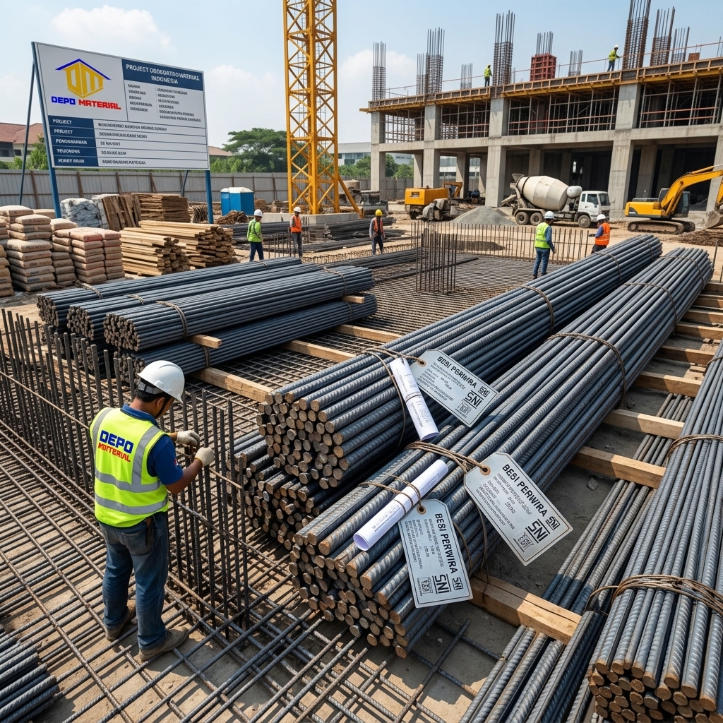 Rekomendasi Terbaik Keunggulan Besi Perwira SNI Hanya di Depo Material