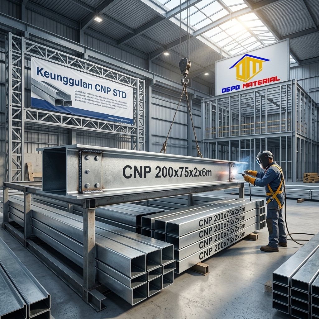 Rekomendasi Terbaik Keunggulan CNP STD   Spesifikasi CNP 200x75x2x6m  Hanya di Depo Material