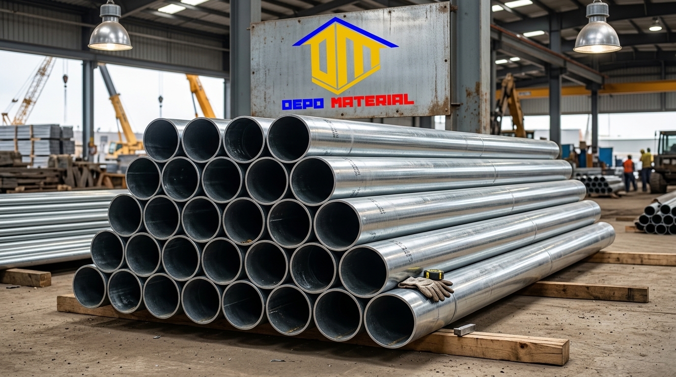 Rekomendasi Terbaik Keunggulan HOLLOW GALVANIS Spesifikasi HOLLOW GALVANIS 15x35 X0,5mmx6Mtr ( KG) Hanya di Depo Material