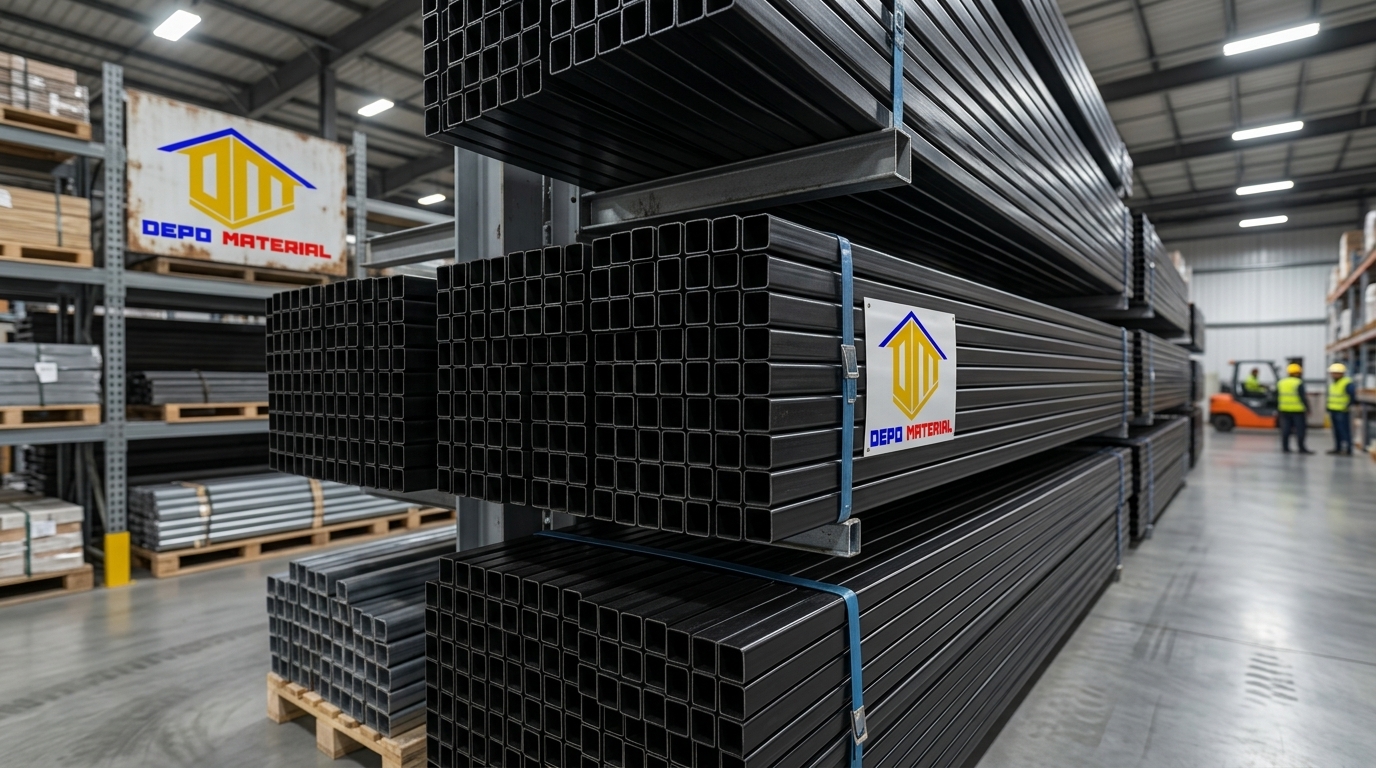 Rekomendasi Terbaik Keunggulan HOLLOW HITAM Spesifikasi HOLLOW HITAM 20 X 20 X 2,0 MM X 6 MTR (6,5KG) Hanya di Depo Material