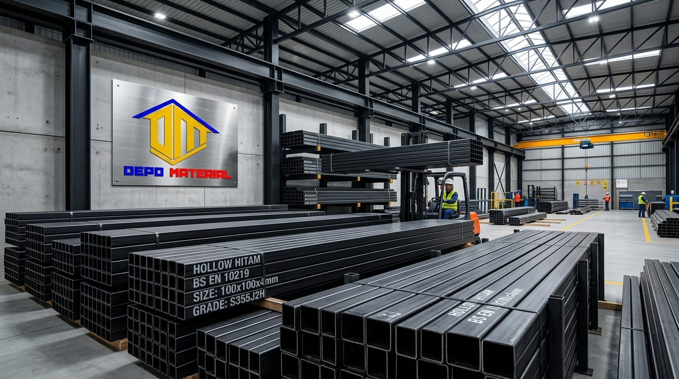 Rekomendasi Terbaik Keunggulan HOLLOW HITAM Spesifikasi HOLLOW HITAM 40 X 60 X 1 MM X 6 MTR (8,1 KG) Hanya di Depo Material