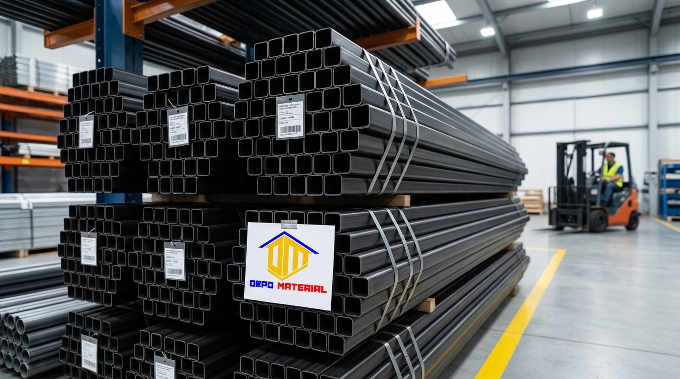 Rekomendasi Terbaik Keunggulan HOLLOW HITAM Spesifikasi HOLLOW HITAM 20 X 20 X 0,8 MM X 6 MTR (2,53KG) Hanya di Depo Material