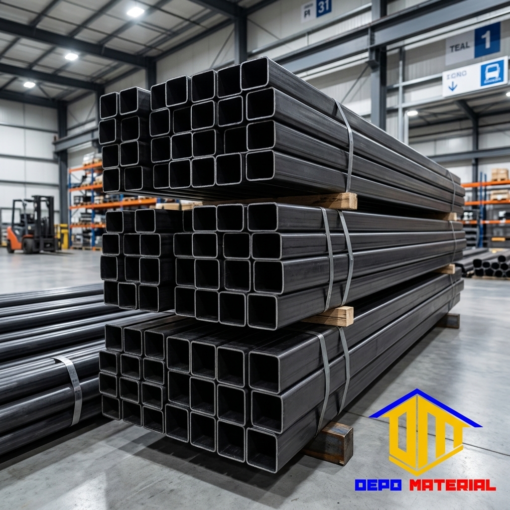 Rekomendasi Terbaik Keunggulan HOLLOW HITAM Spesifikasi HOLLOW HITAM 20 X 40 X 1,5 MM X 6 MTR (7,4KG) Hanya di Depo Material