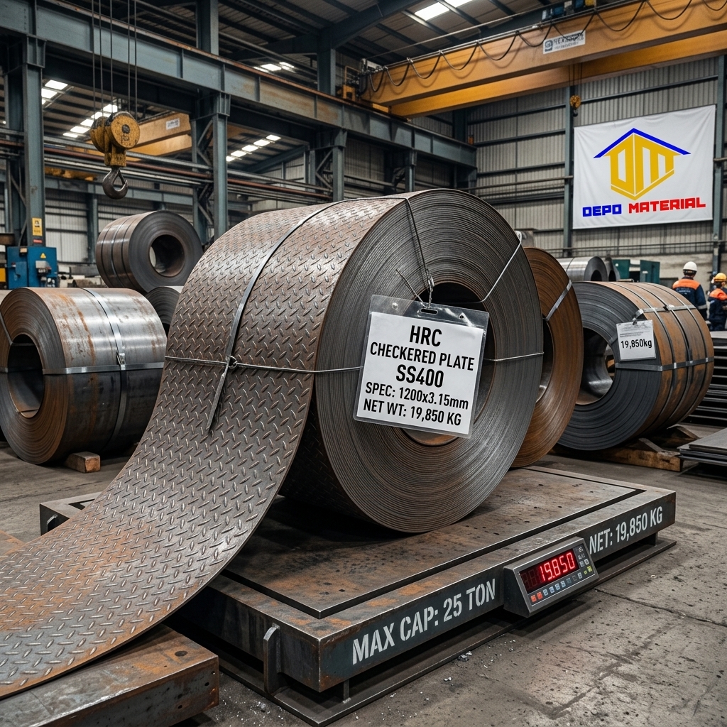 Keunggulan HRC COIL BORDES Spesifikasi SS400, 1200x3,15MMxC (+-20 TON)
