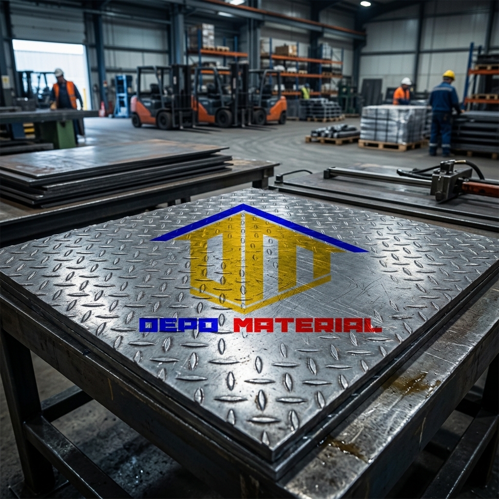 Rekomendasi Terbaik Keunggulan PLAT BORDES 4 X 8 Spesifikasi PLAT BORDES 7,7 X 4 X 8 (185 Kg) Hanya di Depo Material