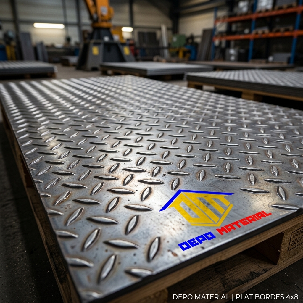 Rekomendasi Terbaik Keunggulan PLAT BORDES 4 X 8 Spesifikasi PLAT BORDES 2,8 X 4 X 8 (70 Kg) Hanya di Depo Material