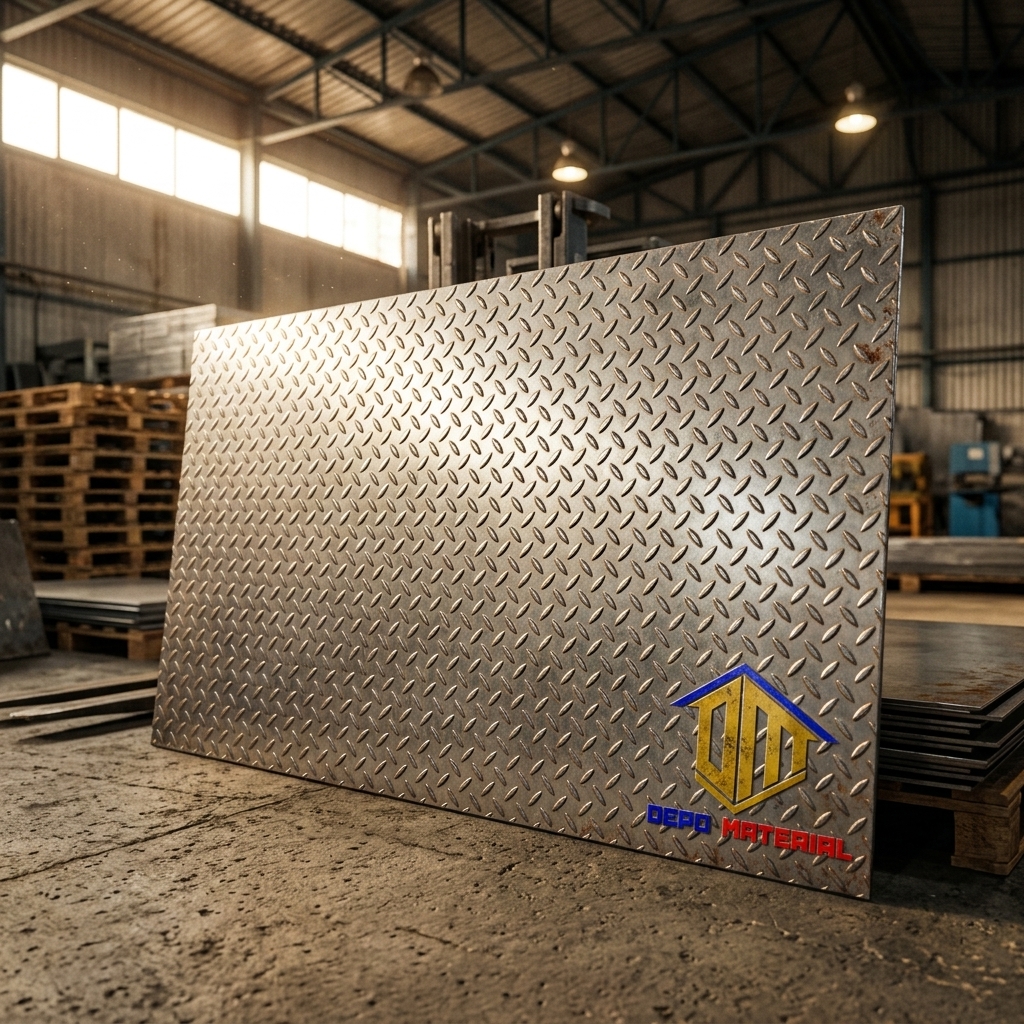 Rekomendasi Terbaik Keunggulan PLAT BORDES  4 X 8 Spesifikasi PLAT BORDES 2,8 X 4 X 8 (70 Kg ) Hanya di Depo Material