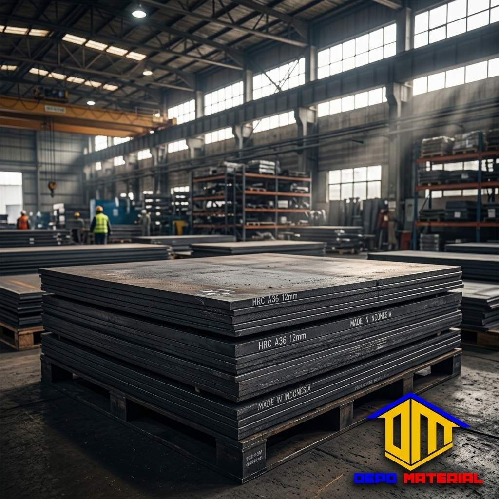 Rekomendasi Terbaik Keunggulan PLAT HITAM LBI 4X8 Spesifikasi PLAT HITAM LBI 6MM (140kg) Hanya di Depo Material
