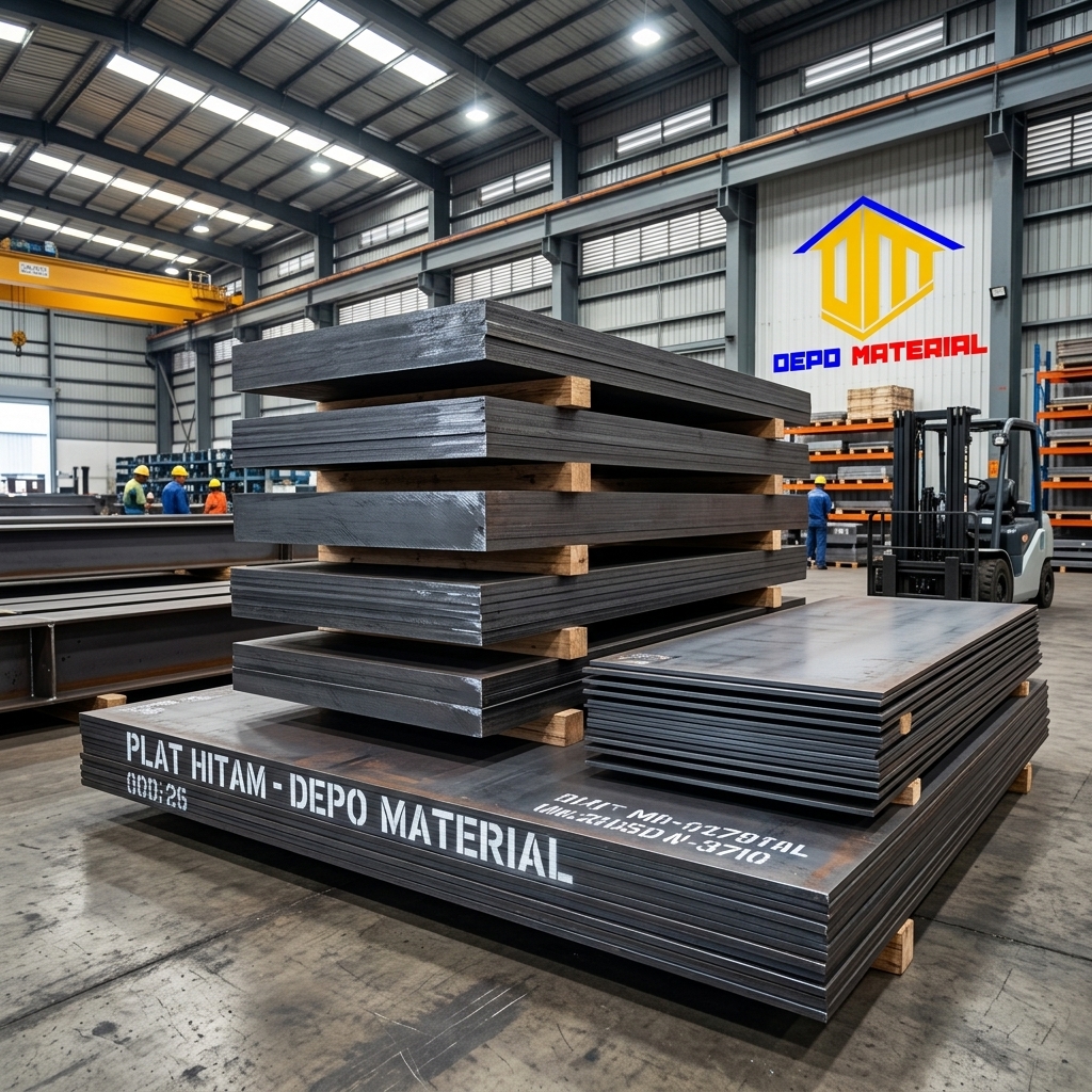 Rekomendasi Terbaik Keunggulan PLAT HITAM LBI 4 X 8 Spesifikasi PLAT HITAM LBI 4,5 X 4 X 8 (102 Kg) Hanya di Depo Material