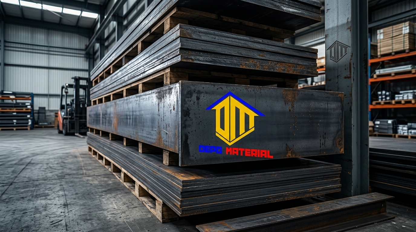 Rekomendasi Terbaik Keunggulan PLAT HITAM LBI 4X8 Spesifikasi PLAT HITAM LBI 20 X 4 X 8 (467 Kg) Hanya di Depo Material