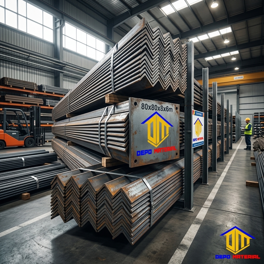 Rekomendasi Terbaik Keunggulan SIKU 6 METER PAS Spesifikasi SIKU 80x80x8x6m (57,66 Kg) Hanya di Depo Material