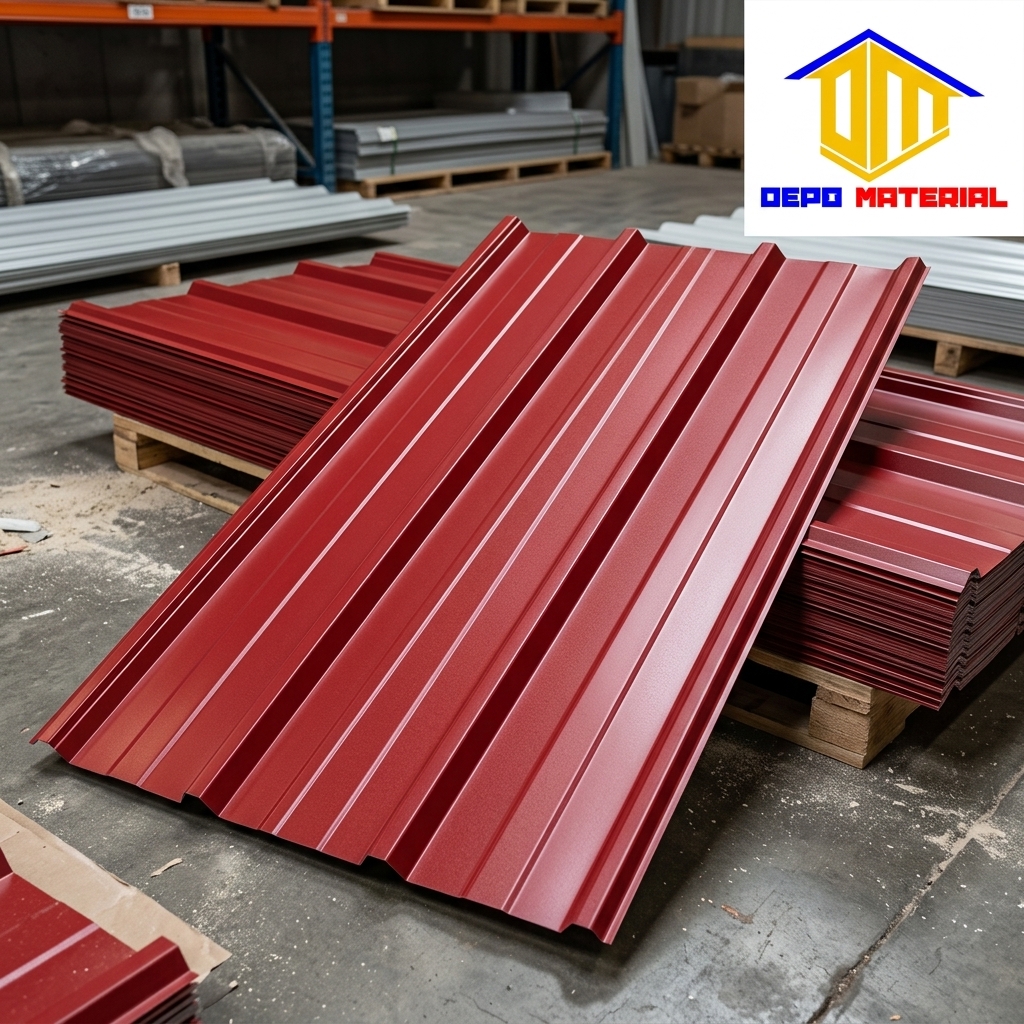 Rekomendasi Terbaik Keunggulan SPANDEK/TRIMDECK Spesifikasi SPANDEK WARNA 760MMx0,30 MERAH F (3MTR) Hanya di Depo Material