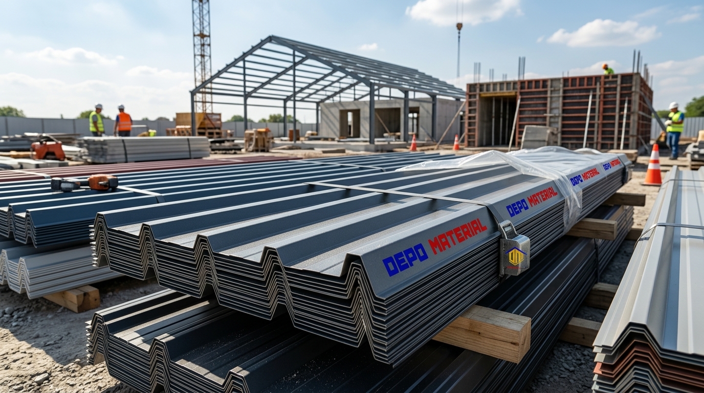 Rekomendasi Terbaik Keunggulan SPANDEK/TRIMDECK Spesifikasi TRIMDECK BD 1070/1000MMx0,45 AZ 100 (3 MTR) Hanya di Depo Material