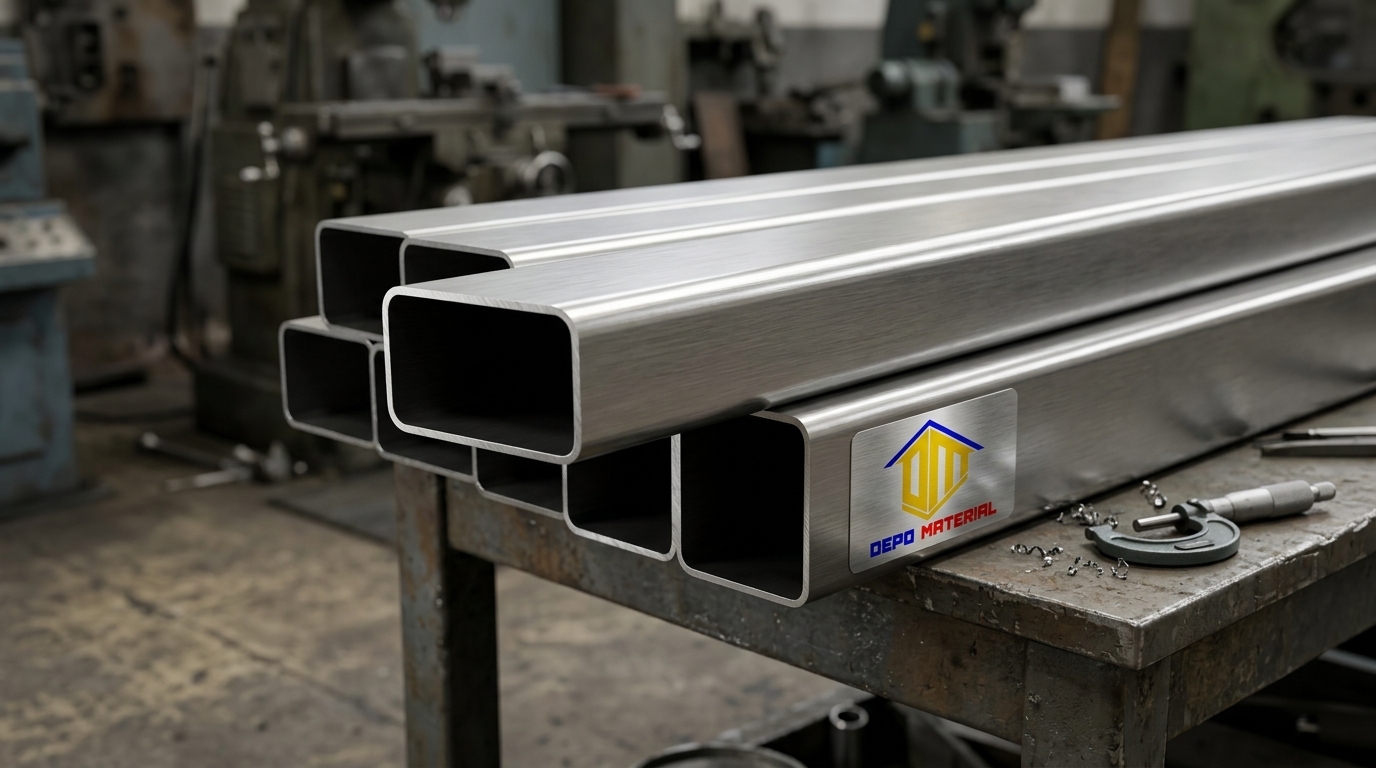 Rekomendasi Terbaik Keunggulan PIPA HOLLOW STAINLESS Spesifikasi ST 40 X 80 X 1 MM (9,8 KG) Hanya di Depo Material