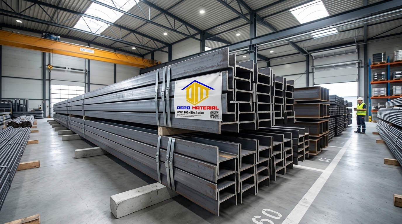 Rekomendasi Terbaik Keunggulan UNP 6 METER PAS Spesifikasi UNP 100x50x5x6m (56 Kg) Hanya di Depo Material